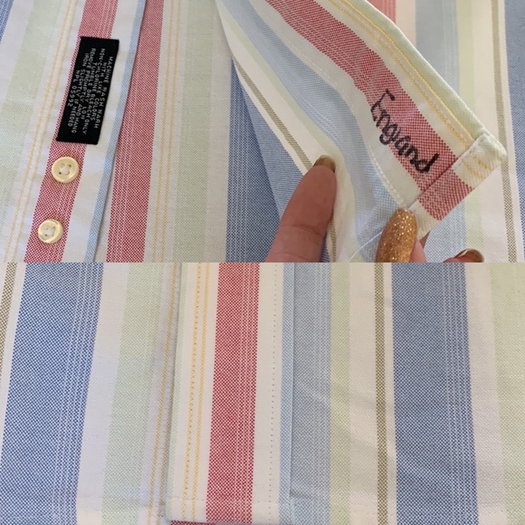 Jos.A.BankTraveler’s Collection Multicolored Dress Shirts.  Size Large. 2 items - Picture 6 of 10